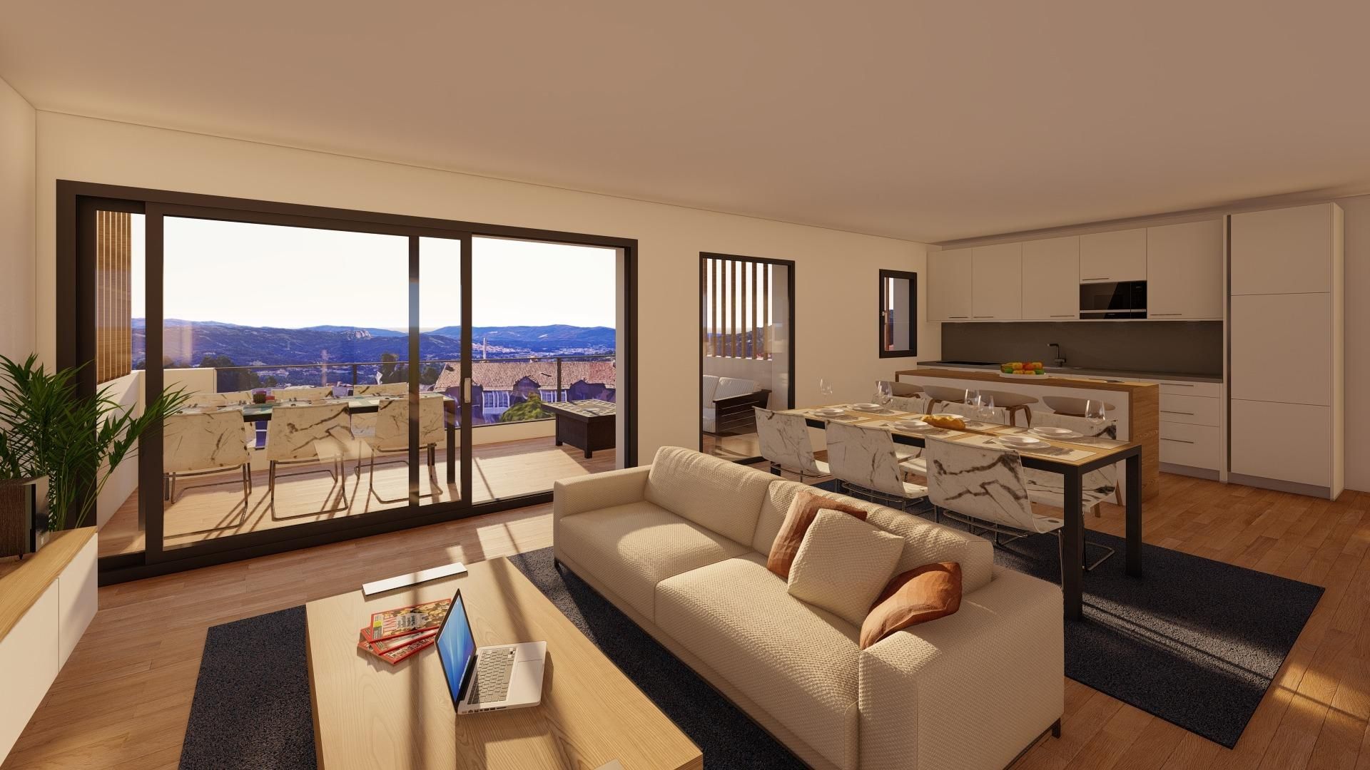 Living room of Flat for sale in Vigo   with Heating, Terrace and Storage room