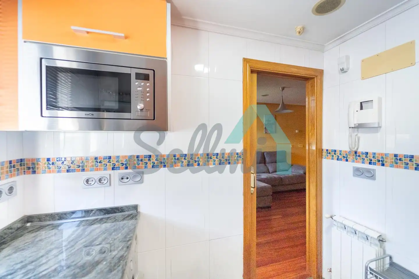 Kitchen of Flat for rent in Oviedo   with Heating, Parquet flooring and Terrace