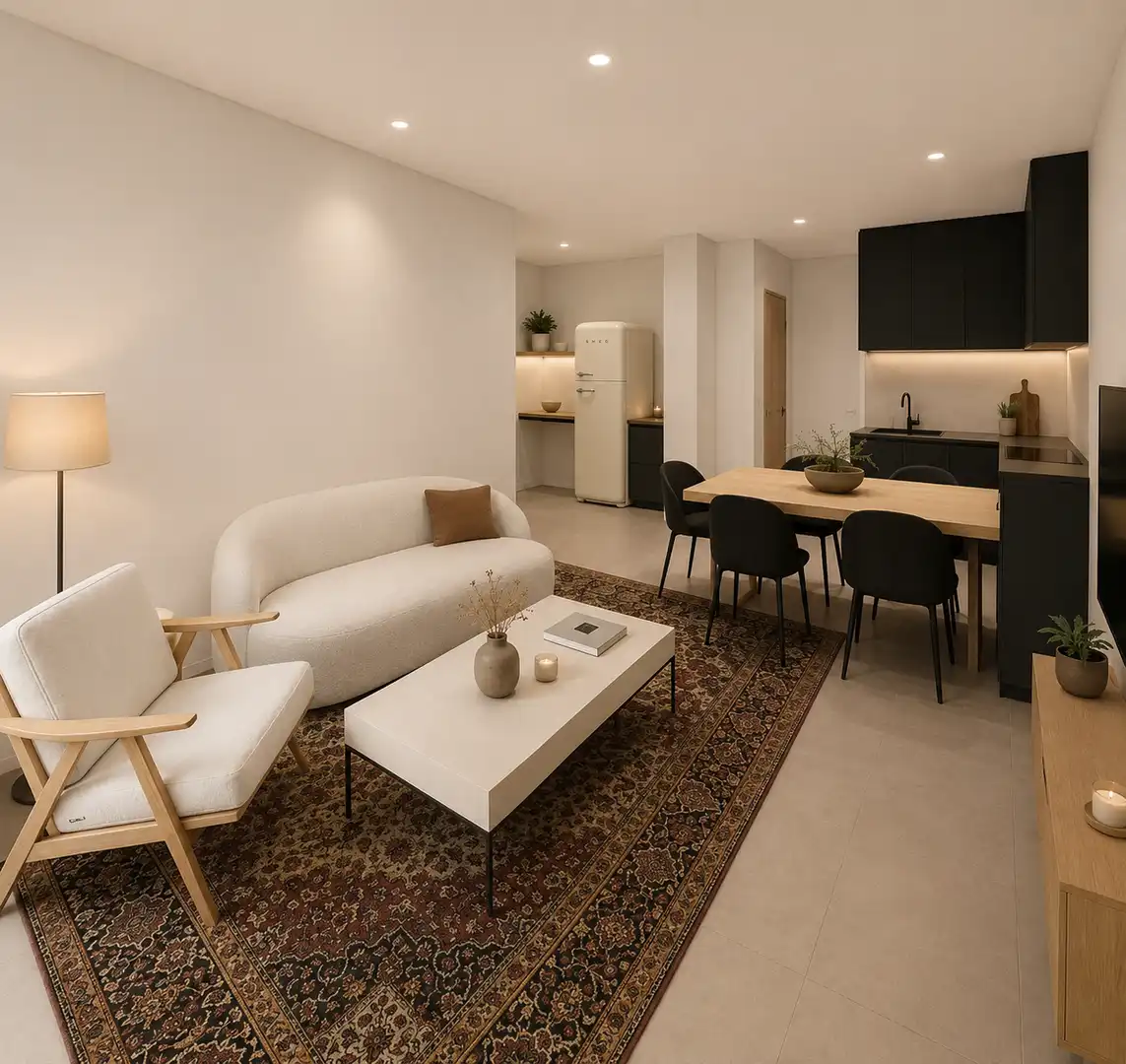 Sala d'estar de Pis en venda en Pontevedra Capital  amb Calefacció i Terrassa