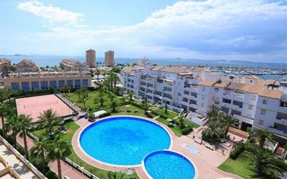 Vista exterior de Apartament en venda en La Manga del Mar Menor amb Aire condicionat, Piscina i Balcó