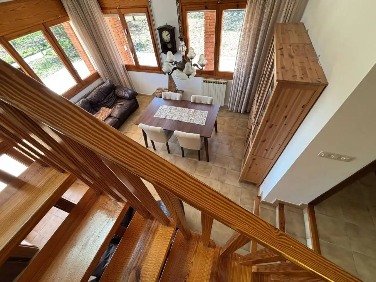 Sala d'estar de Casa o xalet en venda en Santa Coloma de Queralt amb Calefacció, Jardí privat i Terrassa