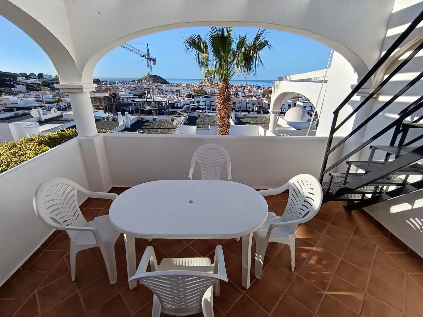 Terrace of Flat for sale in Pulpí  with Air Conditioner, Private garden and Furnished
