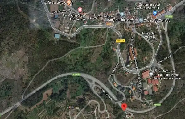 Vista exterior de Casa o xalet en venda en As Neves   amb Calefacció, Jardí privat i Parquet