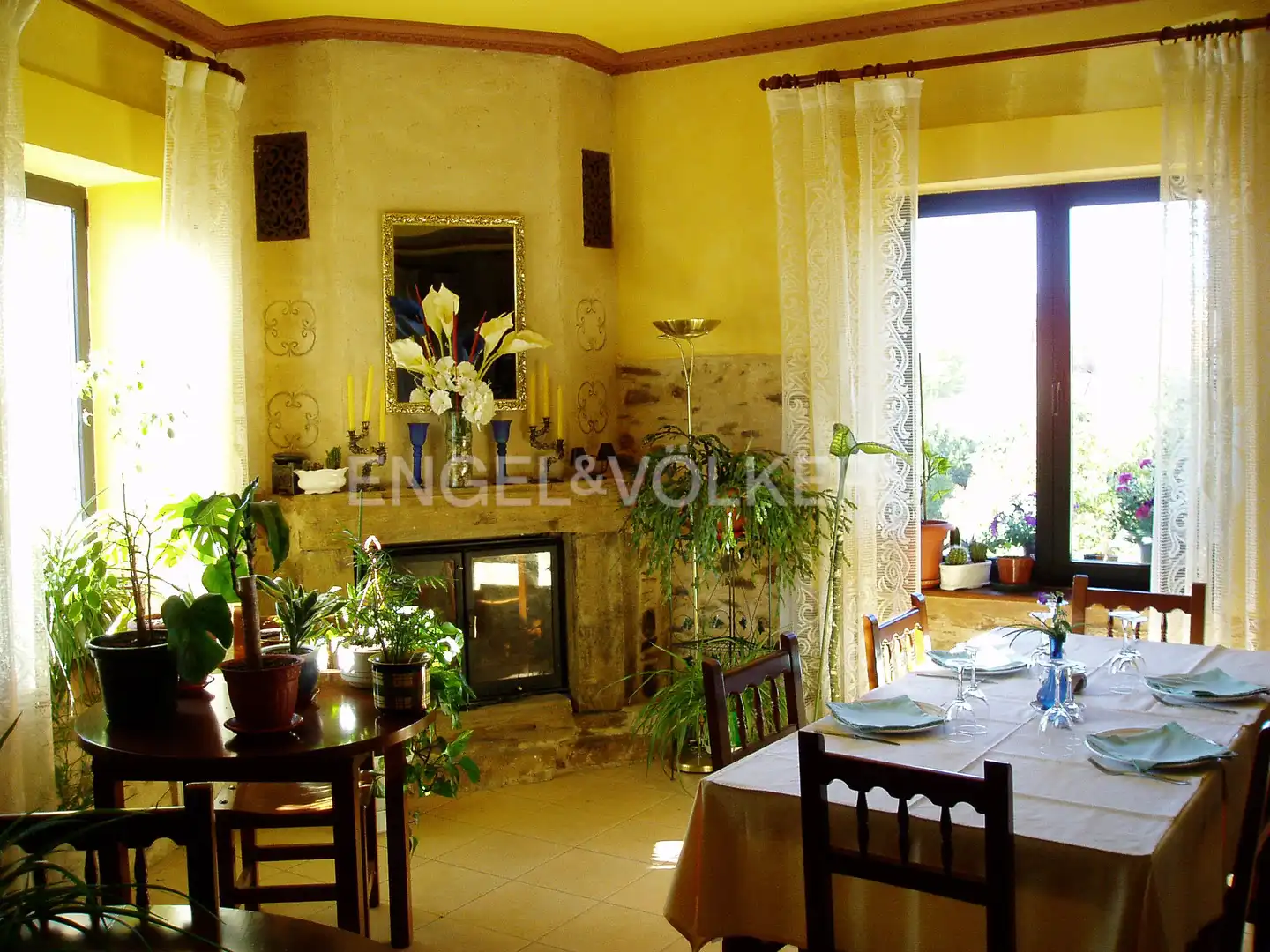 Dining room of Country homes for sale in Luyego  with Heating, Terrace and Furnished