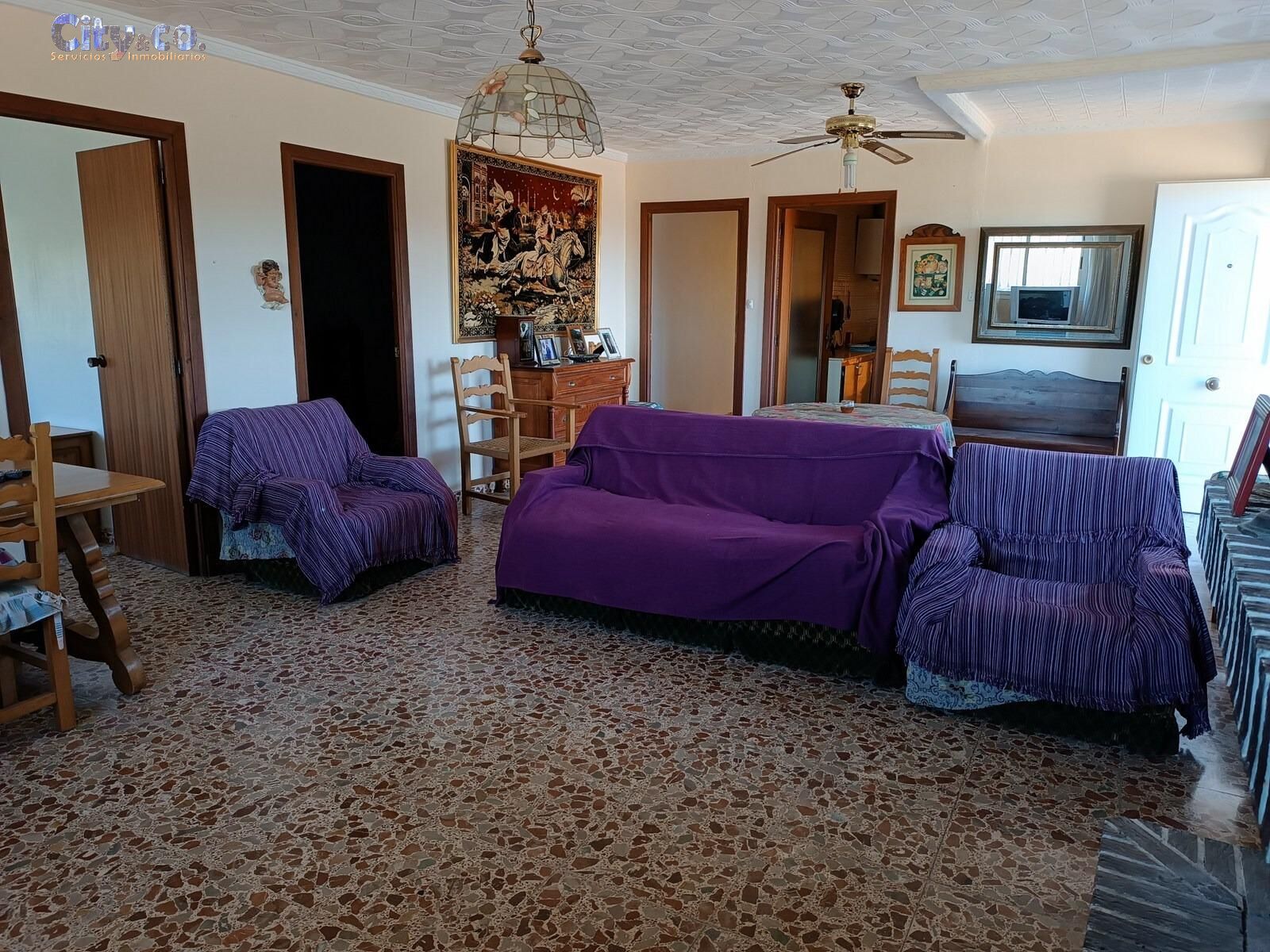 Sala d'estar de Finca rústica en venda en Molina de Segura amb Piscina