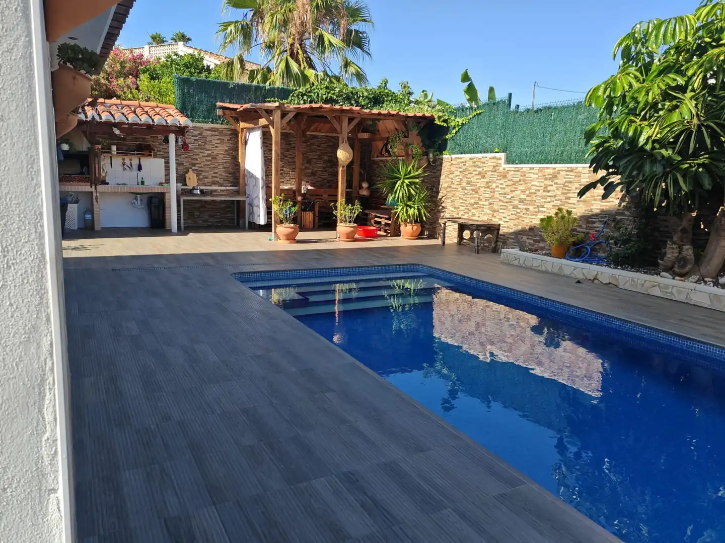 Piscina de Casa o xalet en venda en Calpe / Calp amb Aire condicionat, Calefacció i Jardí privat