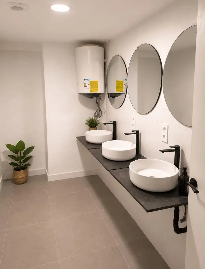 Badezimmer von Wohnung zum Verkauf in Alicante / Alacant mit Klimaanlage und Möbliert