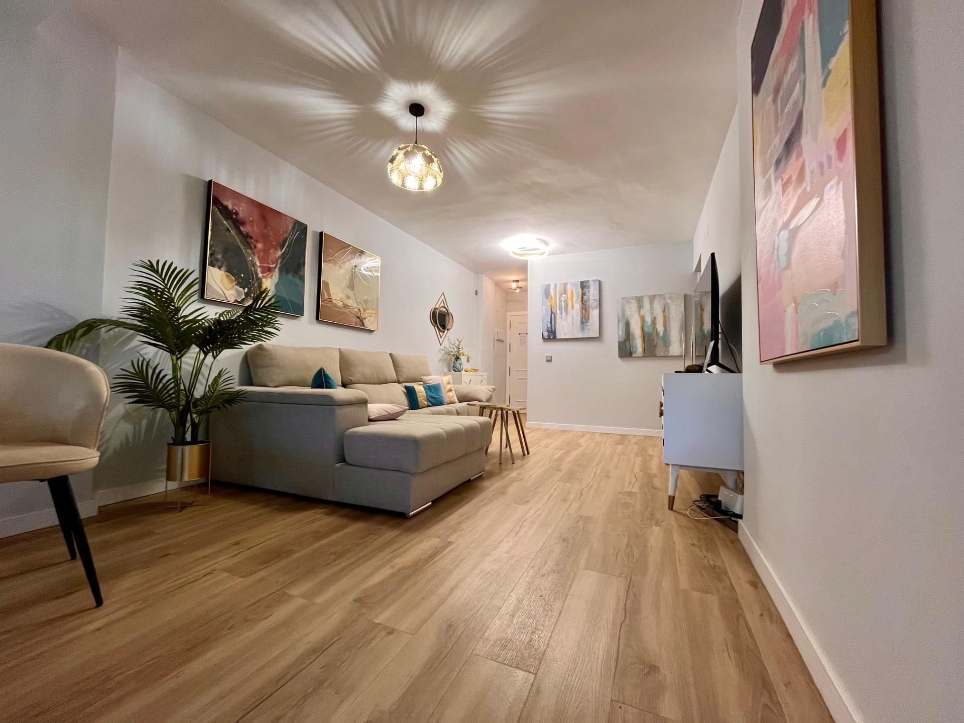 Living room of Apartment for sale in Mijas  with Air Conditioner, Terrace and Alarm