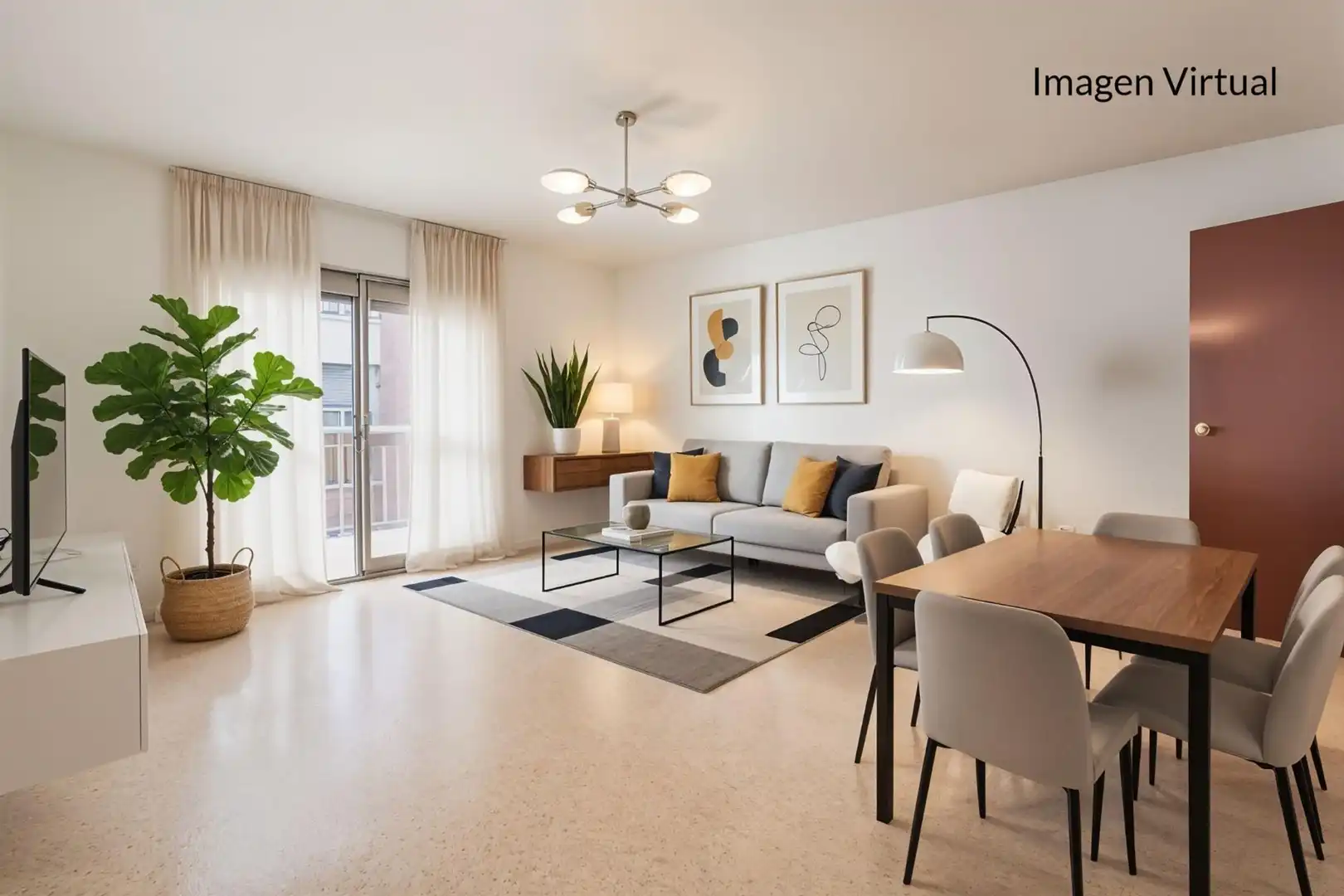 Wohnzimmer von Wohnung zum Verkauf in Málaga mit Terrasse