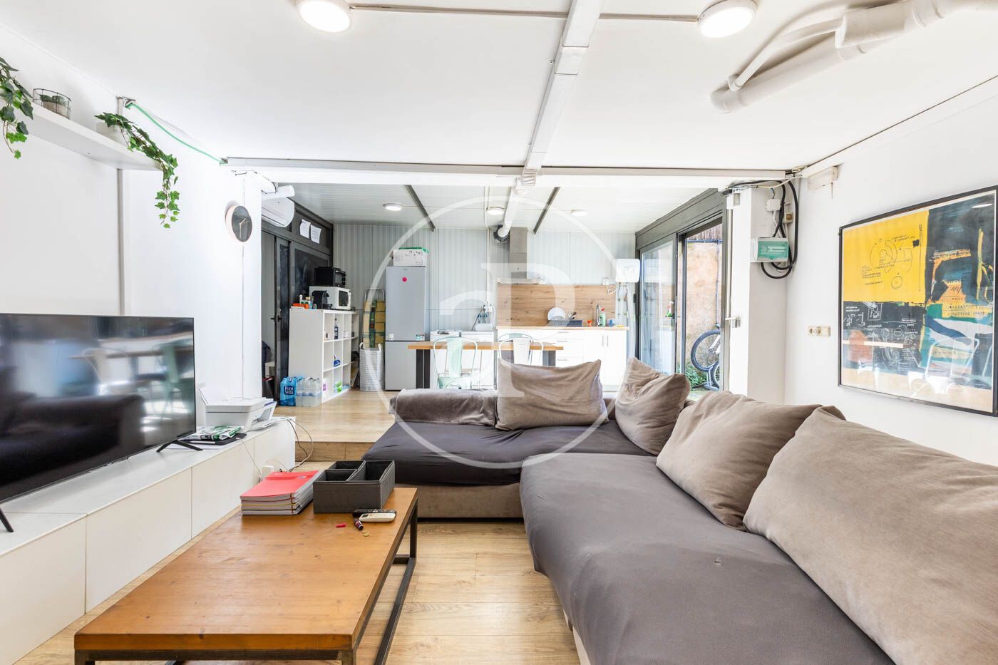 Living room of Flat to rent in Sant Cugat del Vallès  with Air Conditioner, Heating and Furnished
