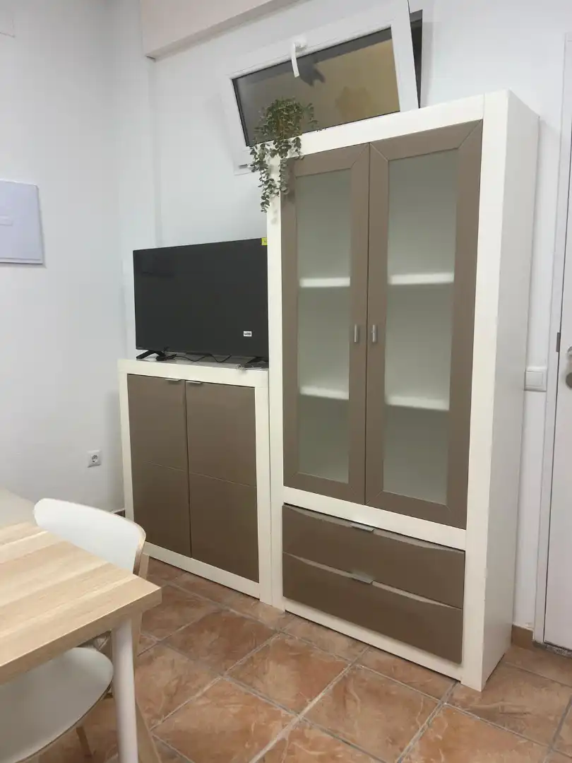 Living room of Study for rent in Dos Hermanas  with Air Conditioner, Furnished and Washing machine