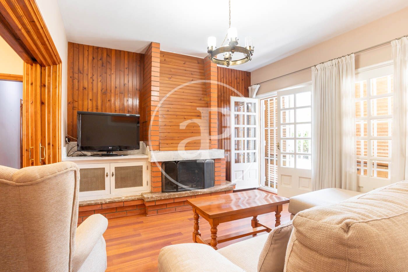 Living room of Flat to rent in Sant Andreu de la Barca  with Air Conditioner, Heating and Private garden