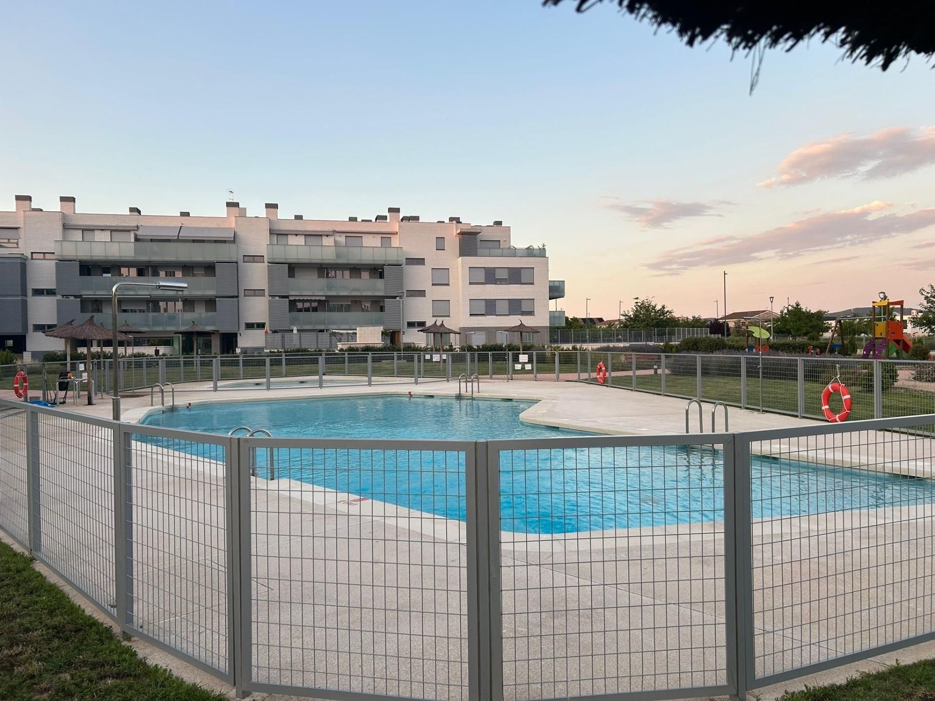 Swimming pool of Flat for sale in Villalbilla  with Heating, Terrace and Storage room