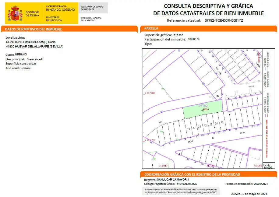 Terreno rústico en venta en ANTONIO MACHADO, imagen 4