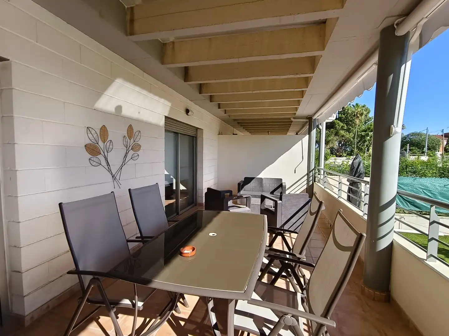 Terraza de Casa adosada en venta en Mutxamel con Aire acondicionado, Jardín privado y Terraza