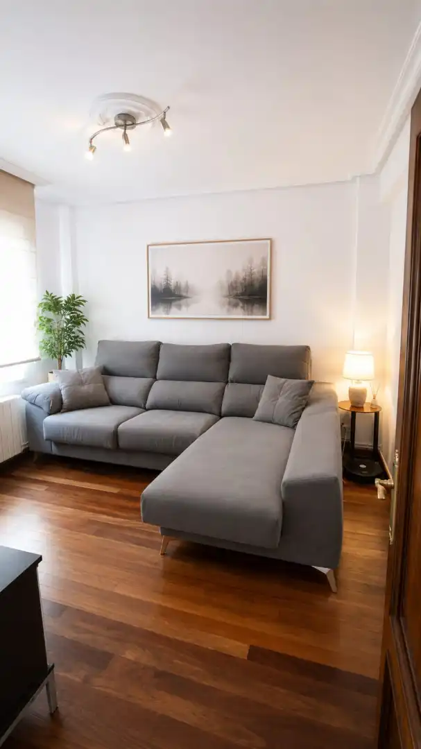 Wohnzimmer von Wohnung zum Verkauf in Ermua mit Heizung, Möbliert und Ofen