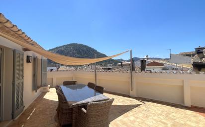 Terrace of Single-family semi-detached for sale in Pollença  with Air Conditioner