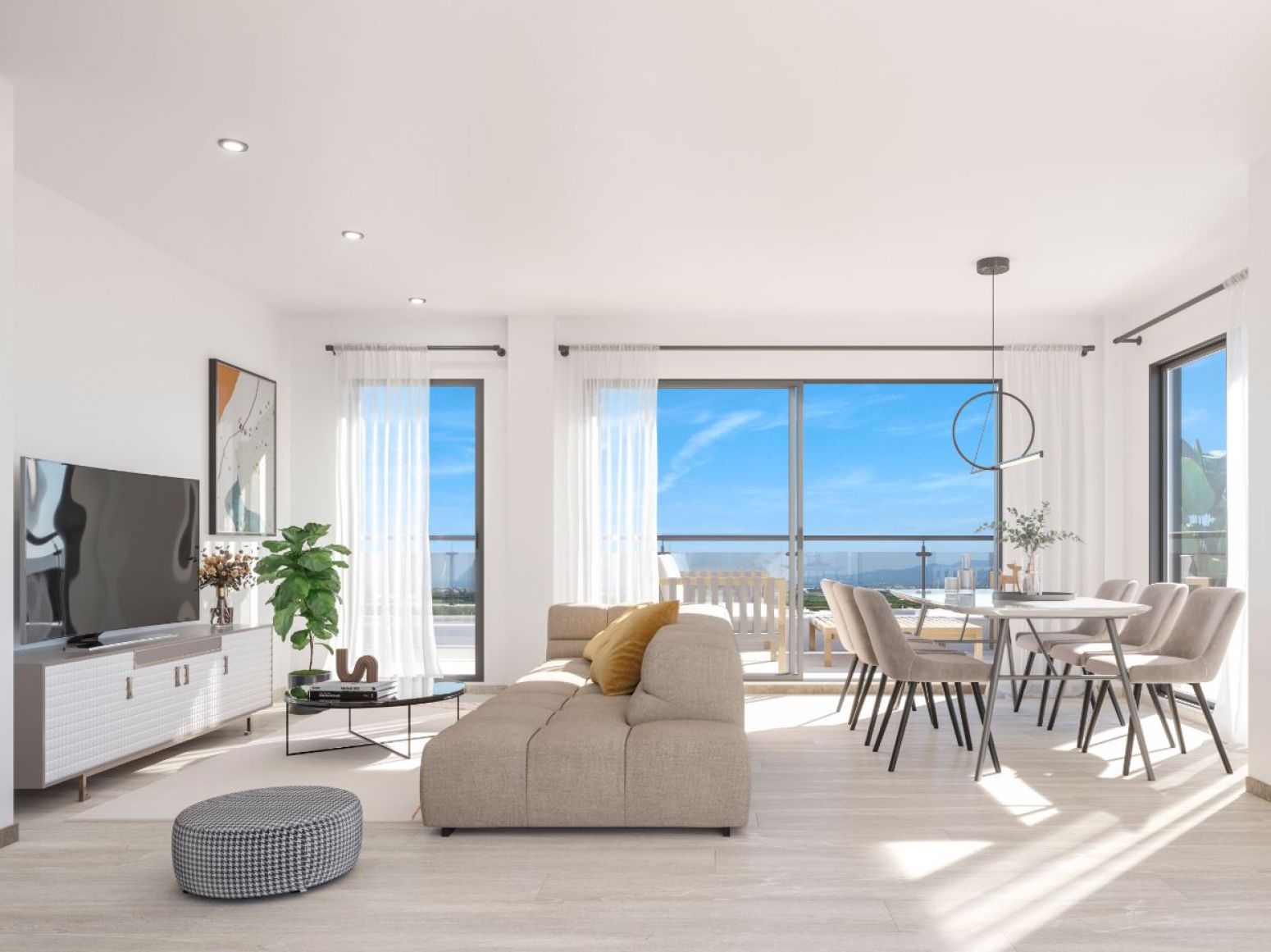 Wohnzimmer von Dachboden zum verkauf in Albalat dels Sorells mit Klimaanlage, Heizung und Terrasse