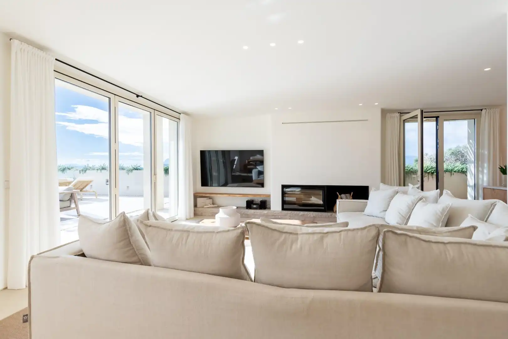 Sala de estar de Casa o chalet en venta en Búger con Aire acondicionado, Calefacción y Jardín privado