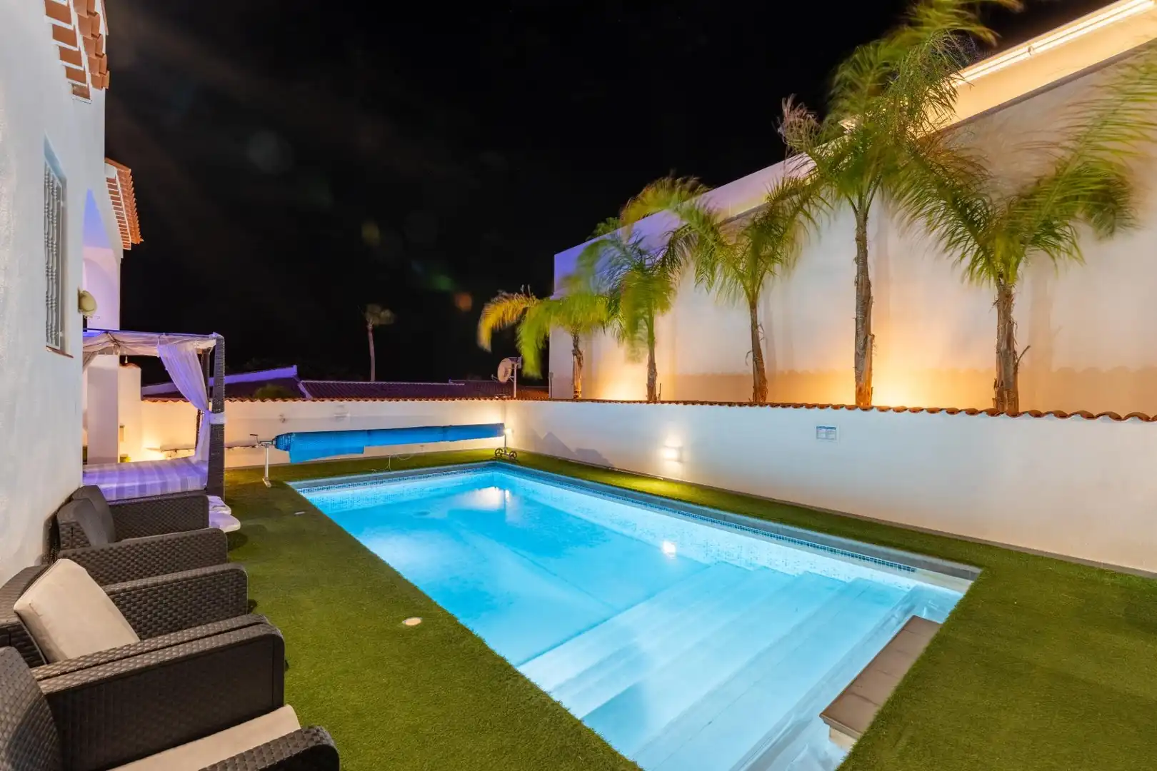 Piscina de Casa o xalet en venda en San Miguel de Abona amb Aire condicionat, Jardí privat i Terrassa