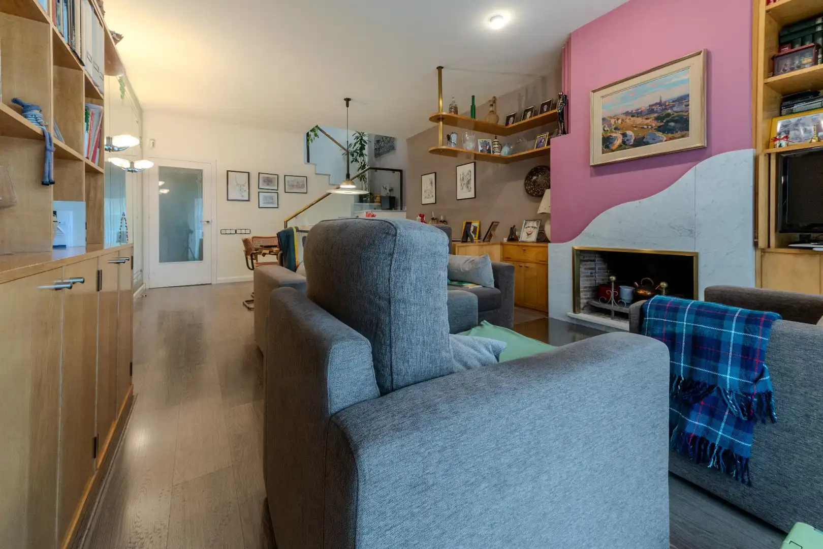Sala d'estar de Casa o xalet en venda en Sabadell amb Aire condicionat, Calefacció i Terrassa
