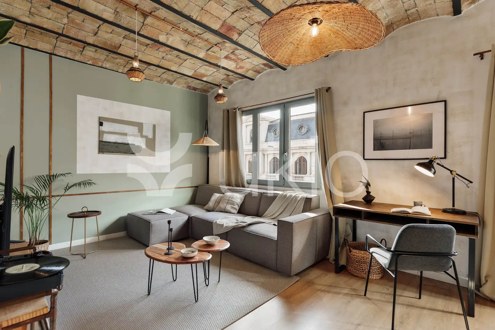 Living room of Apartments for rent in Barcelona  with Air Conditioner, Heating and Furnished
