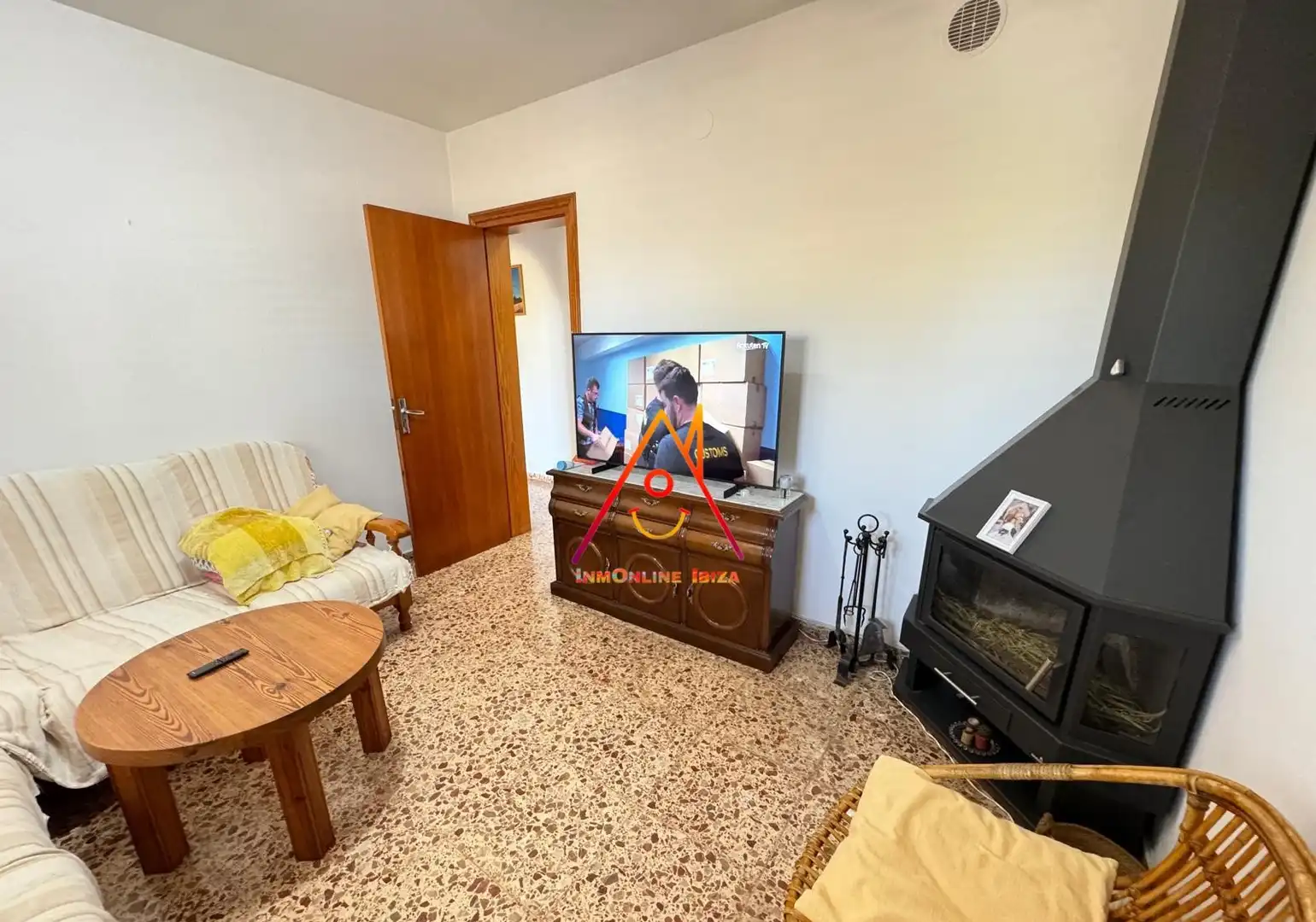Sala de estar de Finca rústica de alquiler en Eivissa con Jardín privado, Terraza y Amueblado