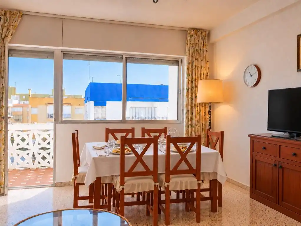Comedor de Apartamento en venta en La Antilla con Aire acondicionado, Terraza y Amueblado
