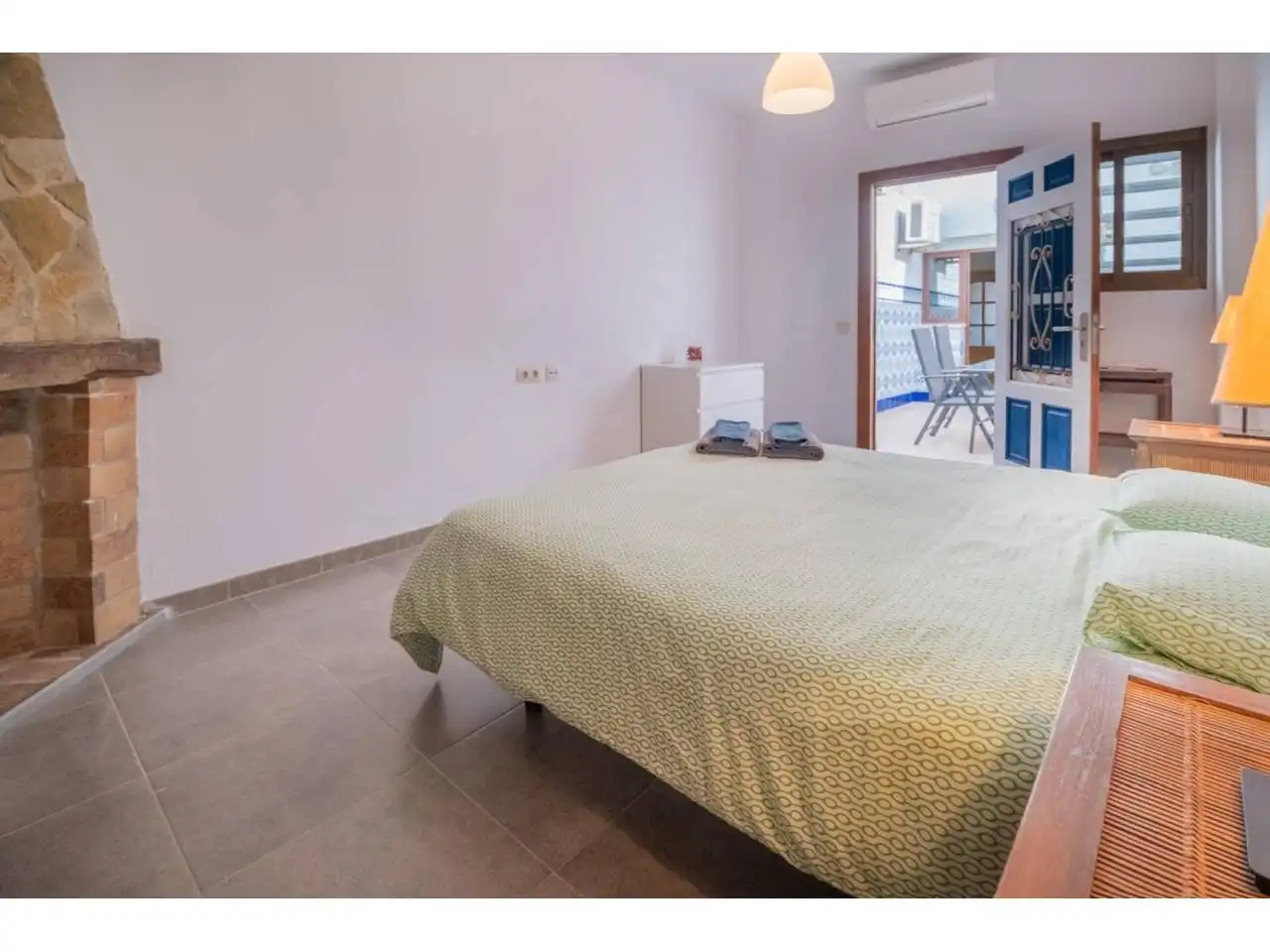 Schlafzimmer von Wohnung zum Verkauf in  Palma de Mallorca mit Klimaanlage, Terrasse und Möbliert