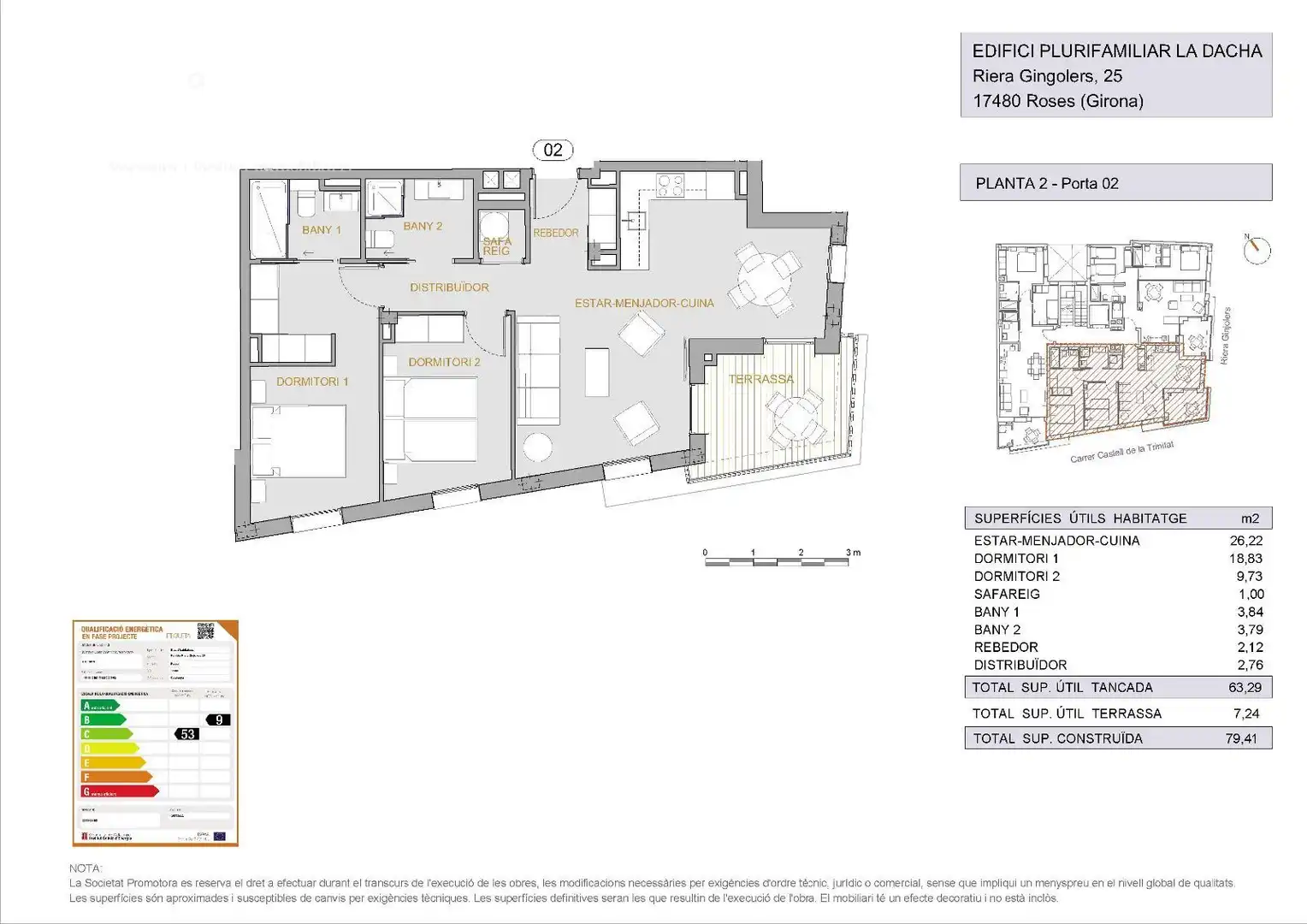 Wohnung mit Aufzug zum Verkauf in Riera Ginjolers 25, imagen 39