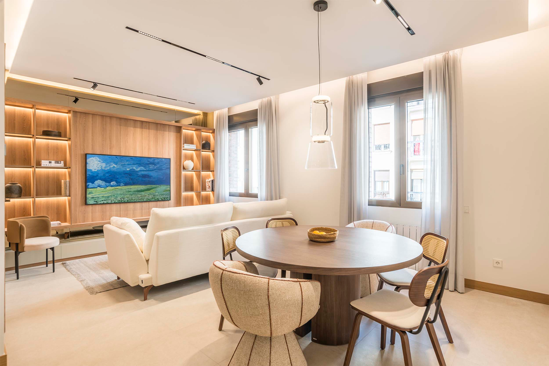 Living room of Apartment for sale in  Madrid Capital  with Air Conditioner, Heating and Terrace