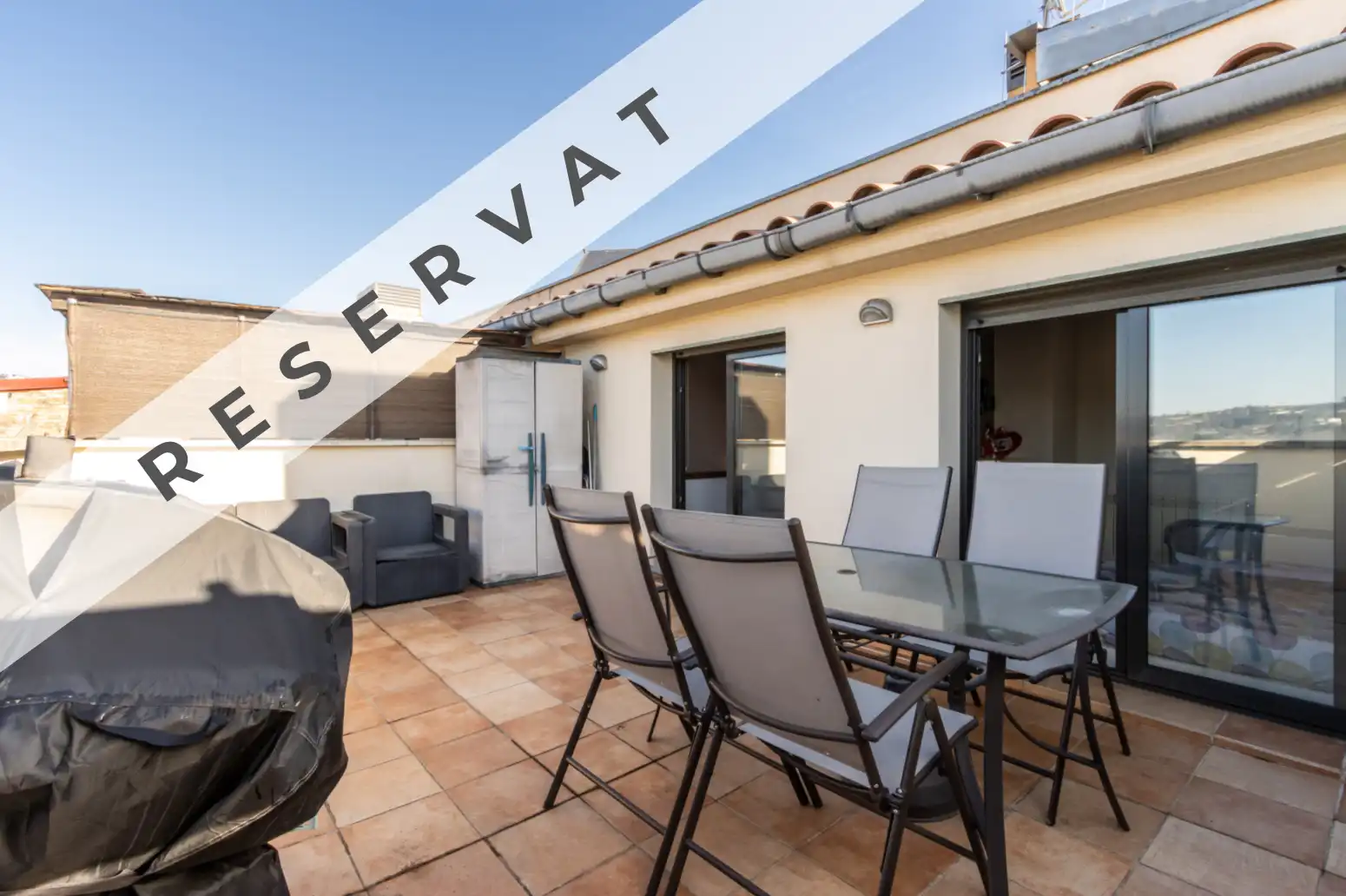 Terrasse von Wohnung zum Verkauf in Terrassa mit Heizung, Parkett und Terrasse