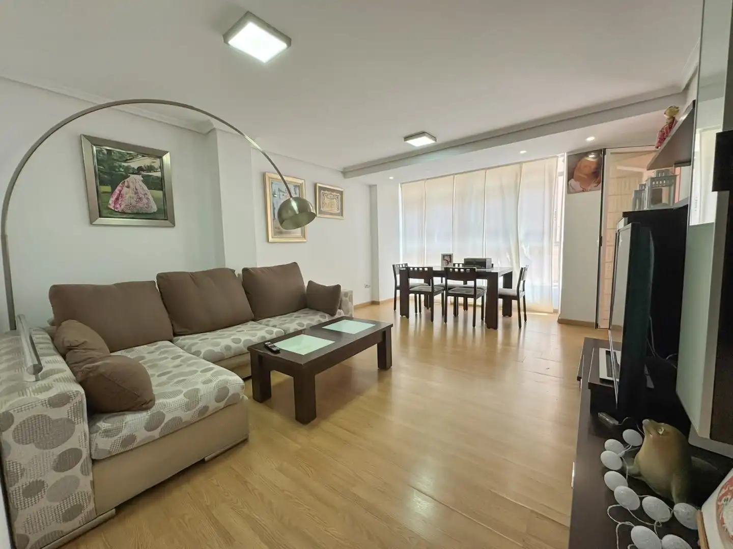 Sala de estar de Piso en venta en Dénia con Aire acondicionado, Trastero y Balcón