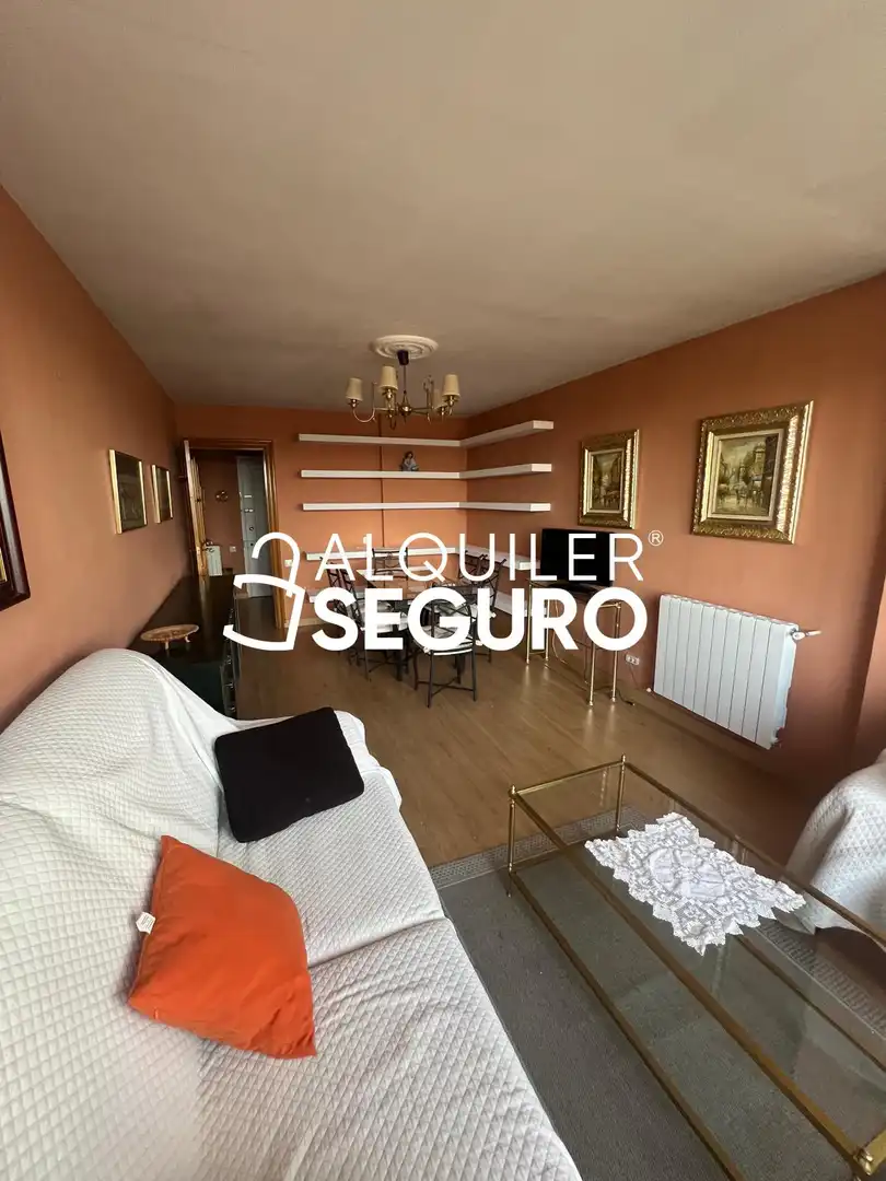 Sala de estar de Piso de alquiler en Madrid con Aire acondicionado, Calefacción y Amueblado