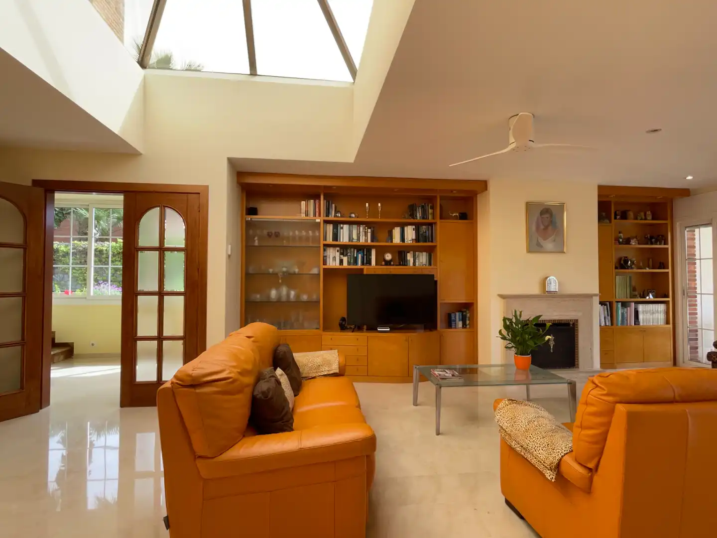 Sala d'estar de Casa o xalet en venda en Sant Vicenç de Montalt amb Aire condicionat, Calefacció i Jardí privat