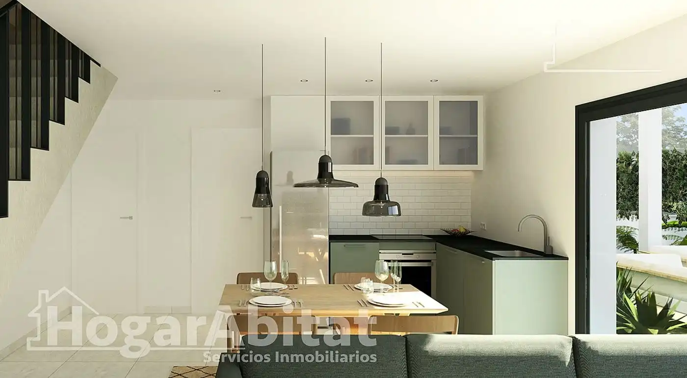 Cocina de Casa adosada en venta en Santa Pola con Aire acondicionado, Terraza y Piscina comunitaria