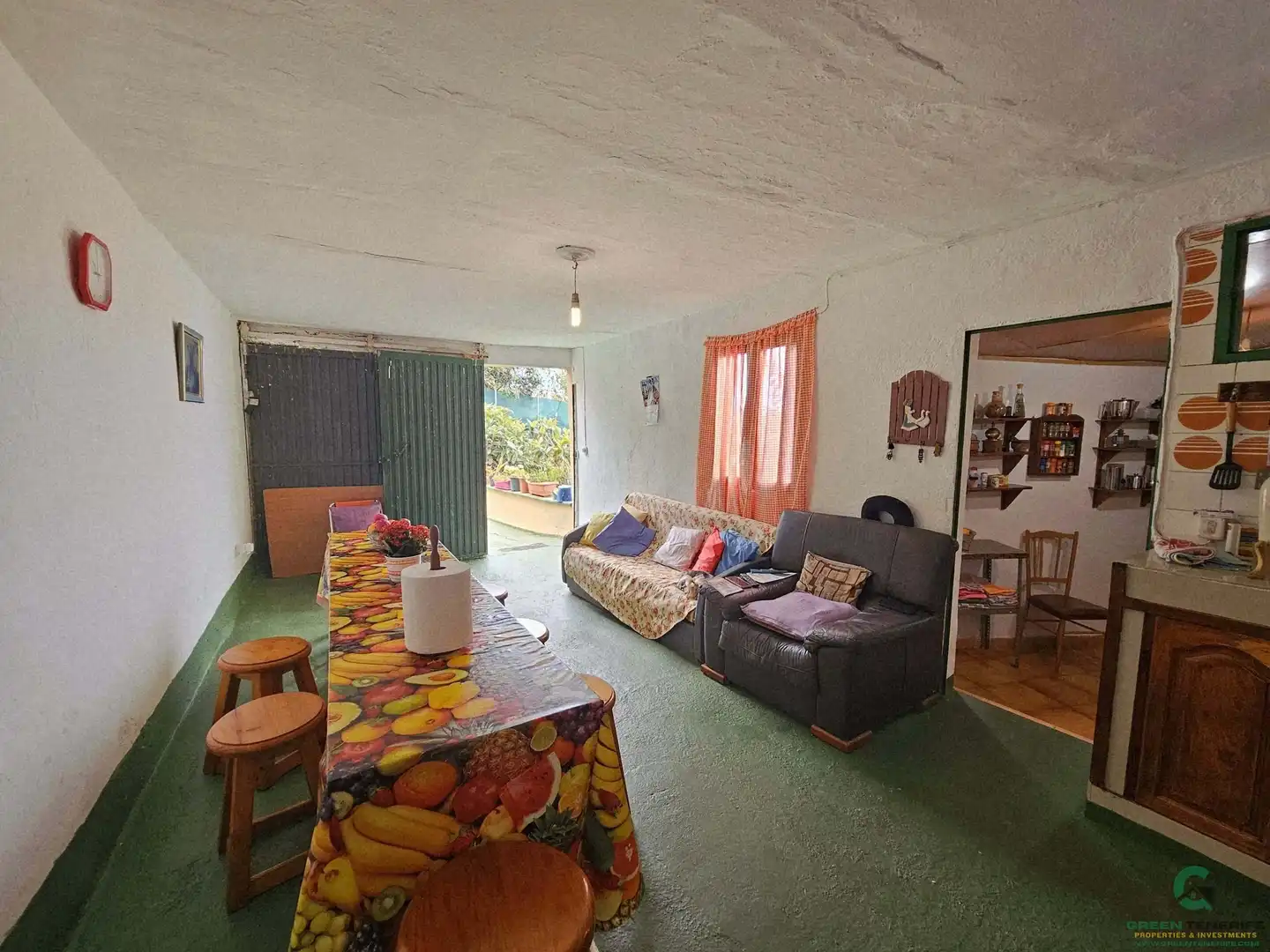 Wohnzimmer von Einfamilien-Reihenhaus zum Verkauf in Garachico mit Terrasse und Abstellraum