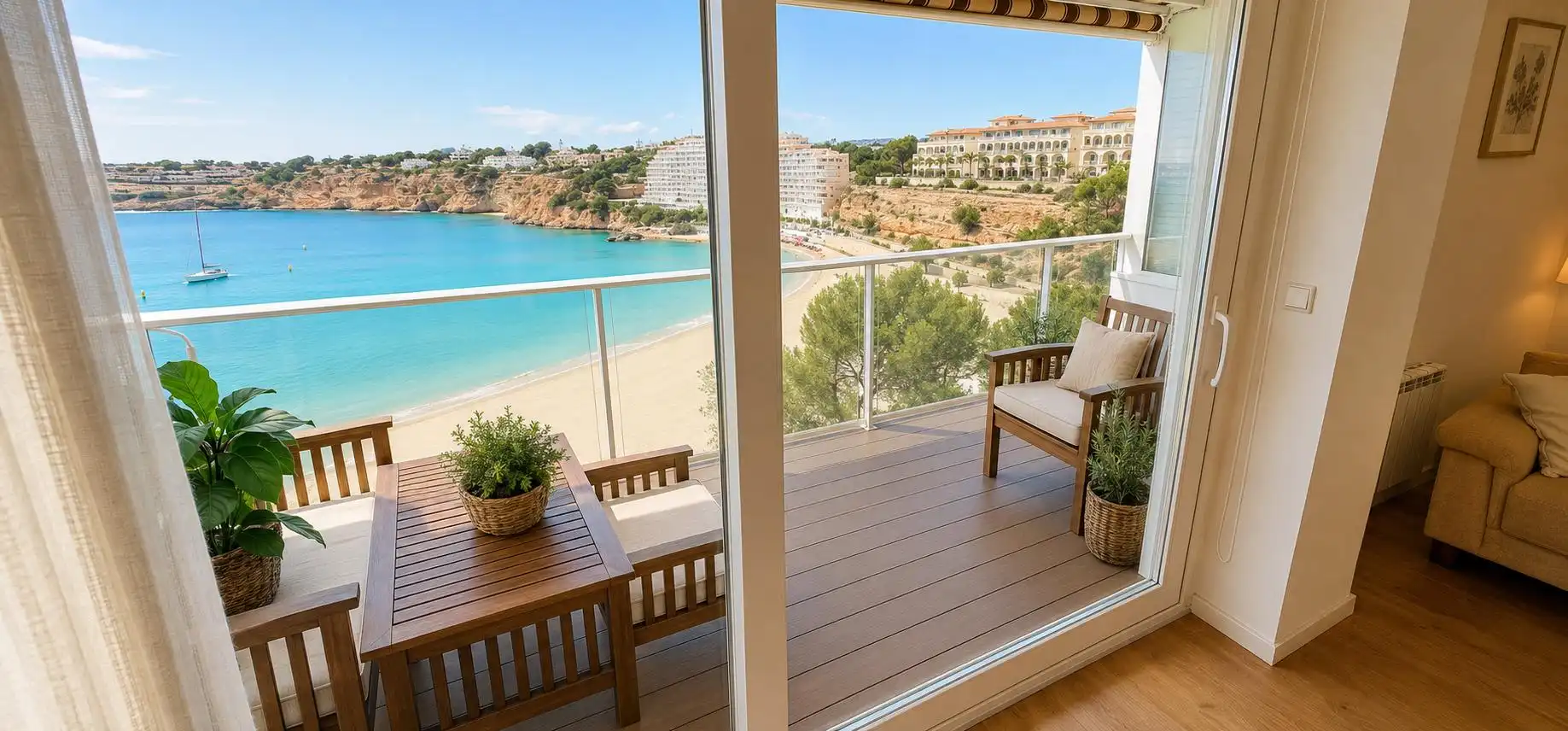 Balcony of Flat for sale in Calvià  with Air Conditioner, Heating and Terrace