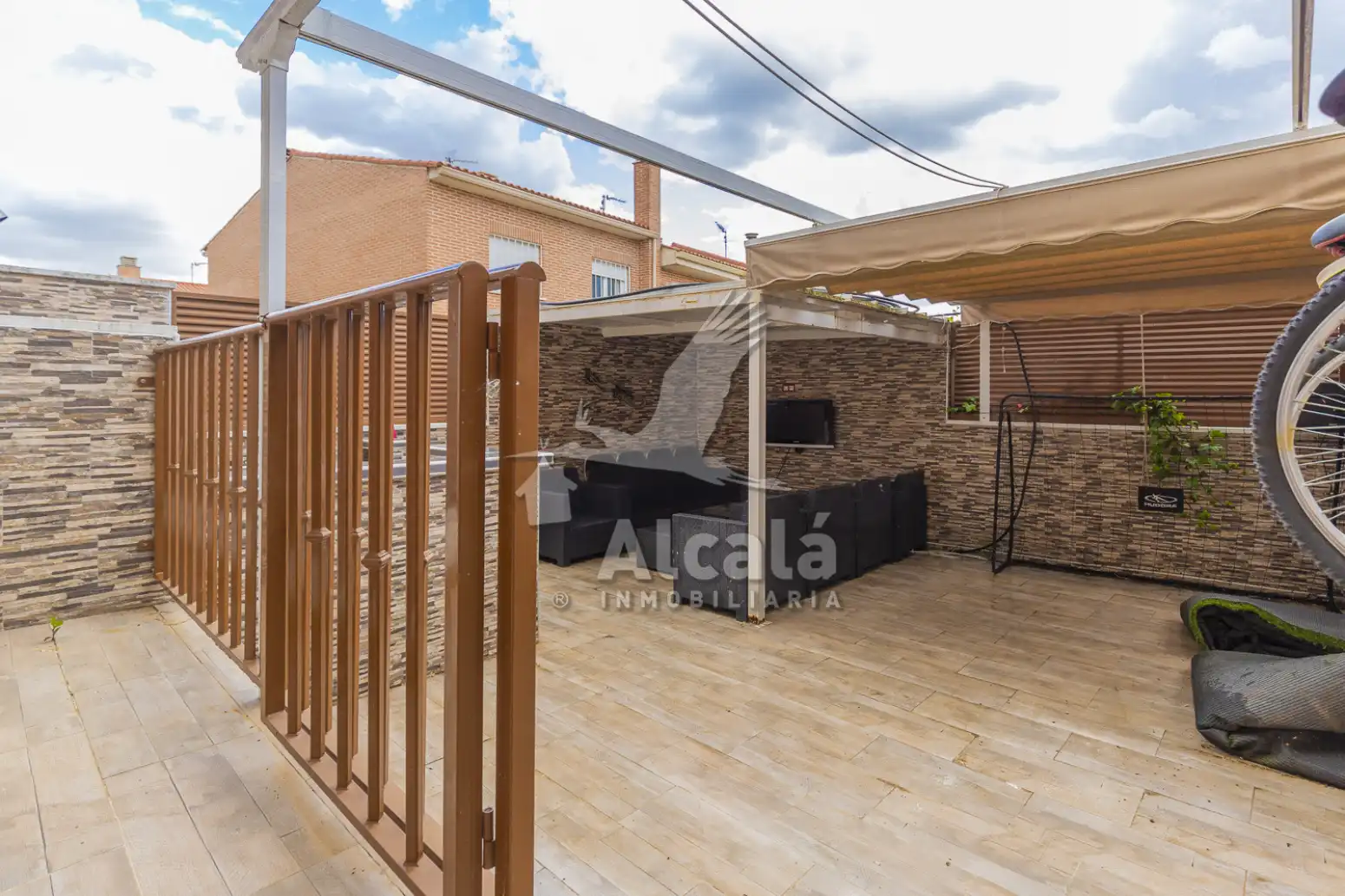 Terraza de Casa adosada en venta en Valdeavero con Aire acondicionado, Calefacción y Jardín privado