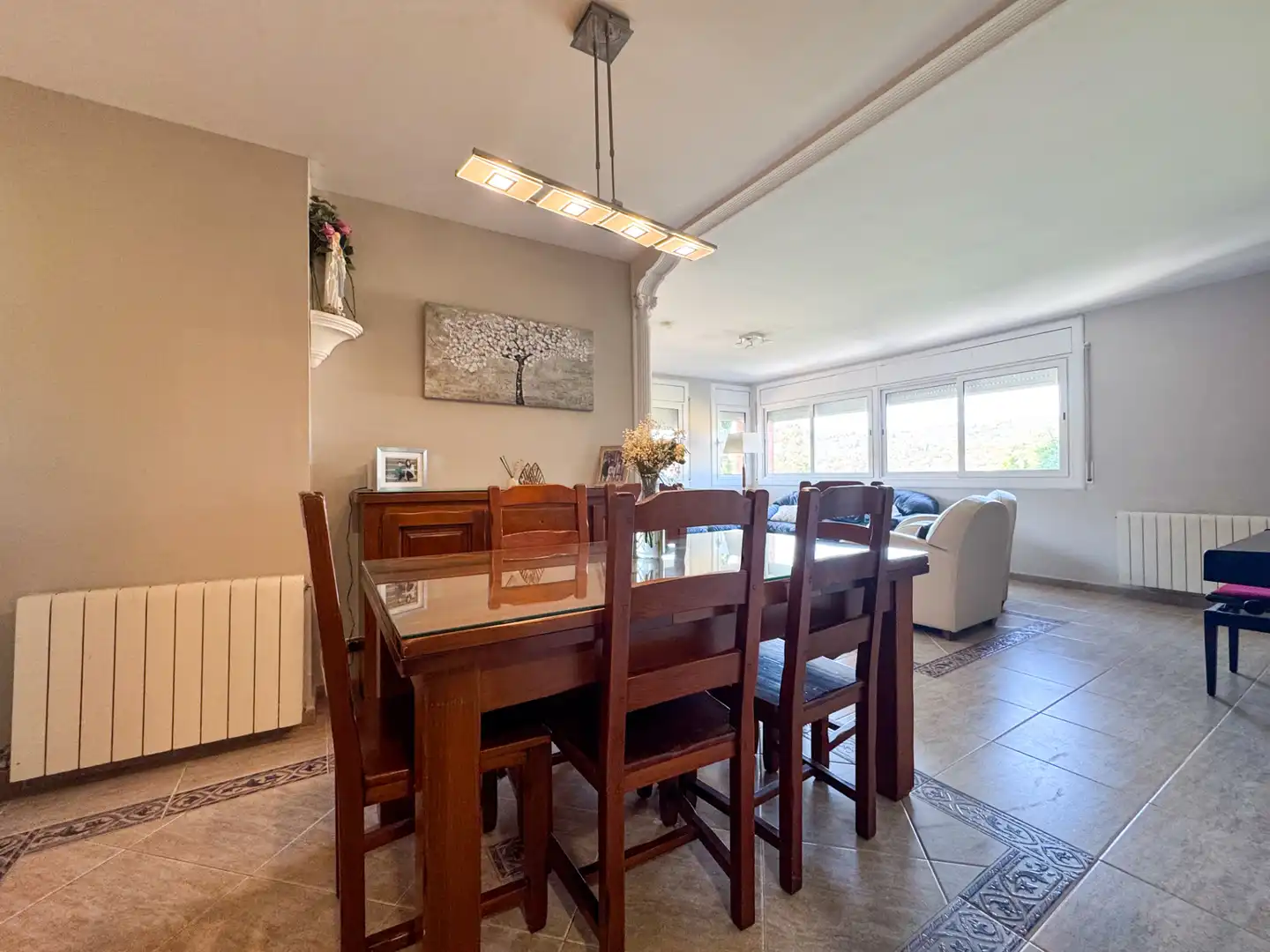 Dining room of Flat for sale in Sentmenat  with Air Conditioner, Heating and Oven