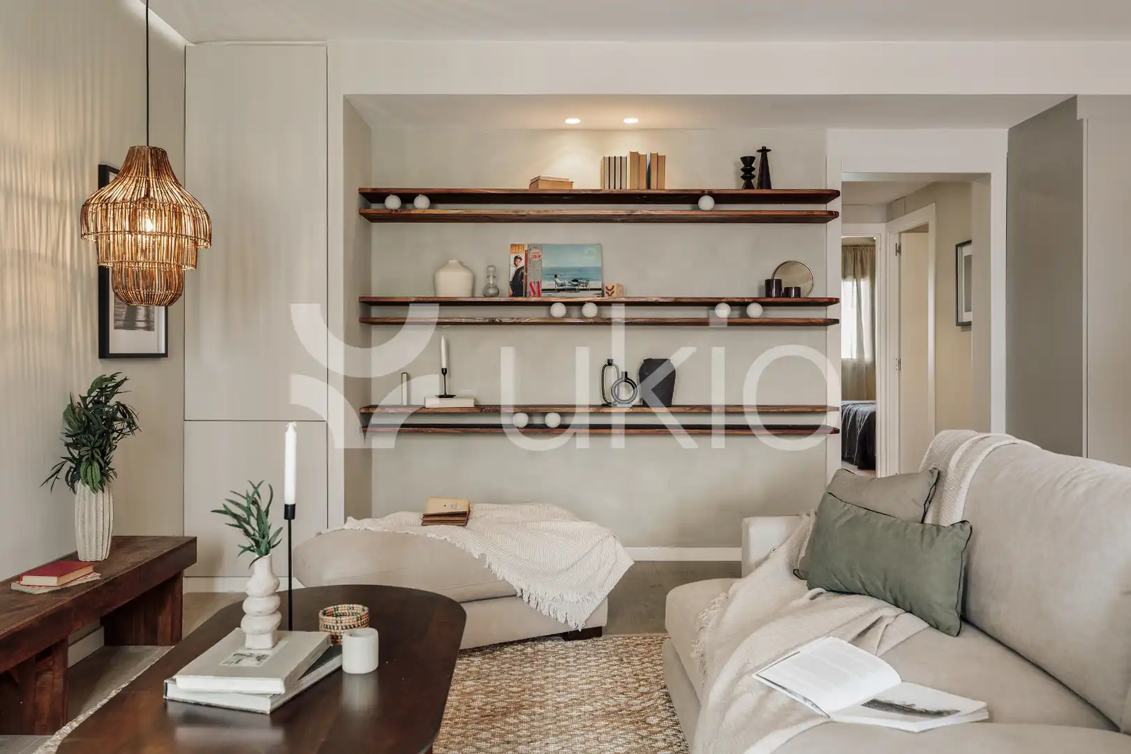 Living room of Apartments for rent in Barcelona  with Air Conditioner, Heating and Terrace