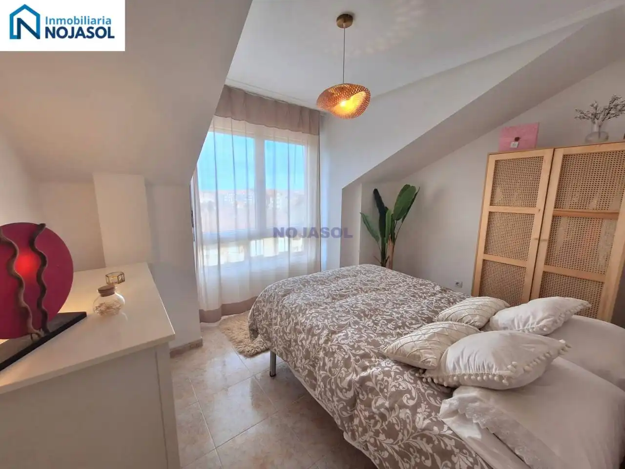 Schlafzimmer von Wohnungen zur Miete in Noja mit Heizung, Parkett und Terrasse
