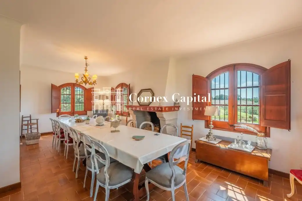 Comedor de Finca rústica de alquiler en Fontanilles con Aire acondicionado, Calefacción y Jardín privado