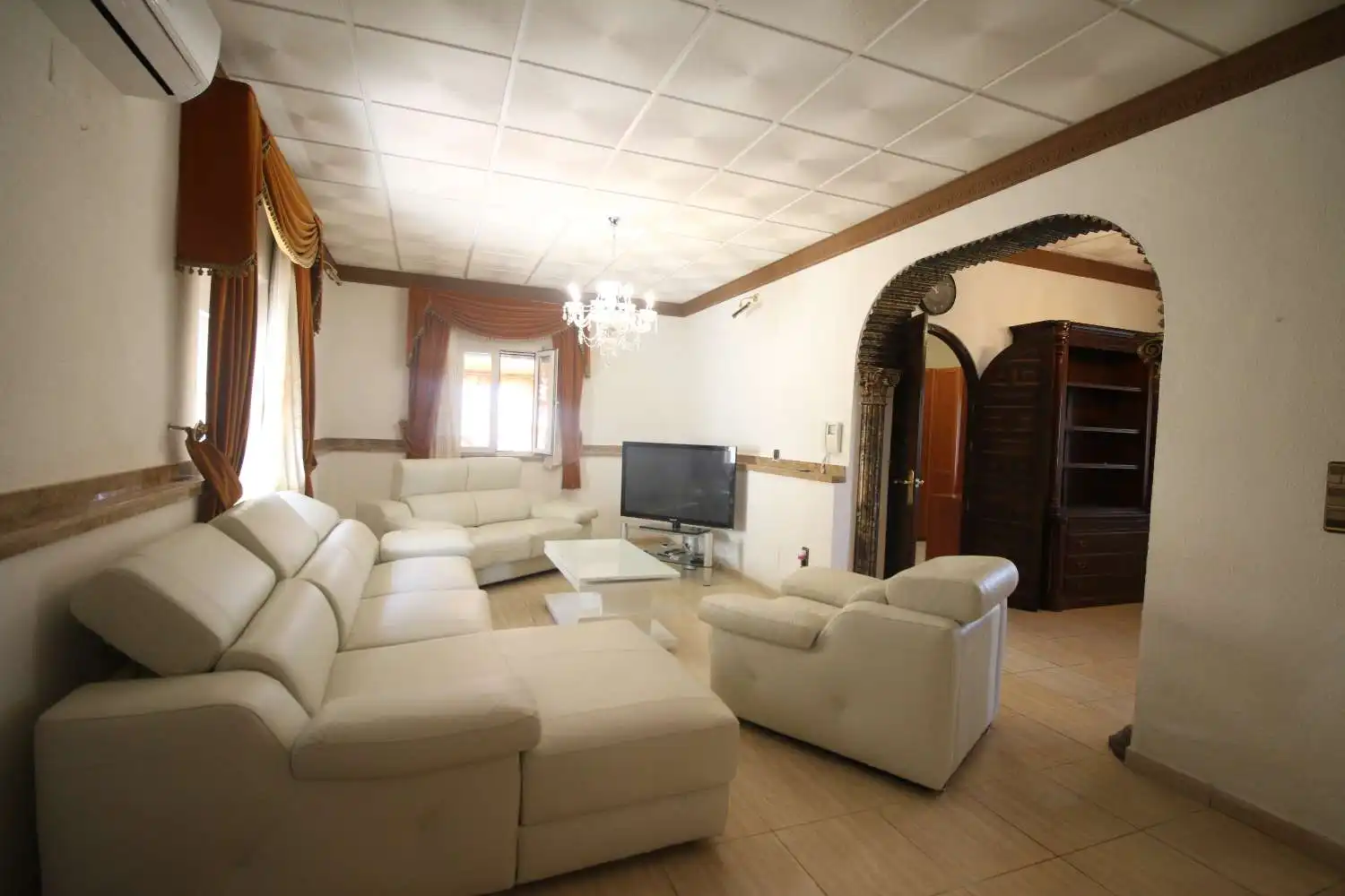 Sala de estar de Casa o chalet en venta en Cuevas del Almanzora con Aire acondicionado, Terraza y Piscina