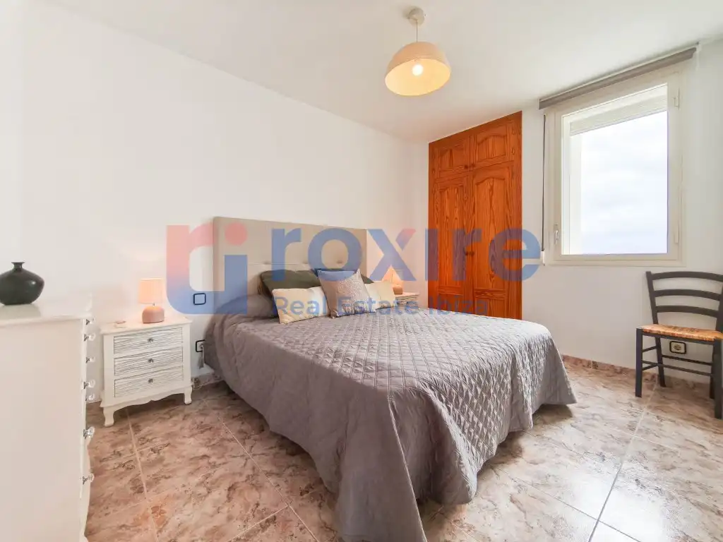 Schlafzimmer von Wohnung zur Miete in Sant Antoni de Portmany mit Klimaanlage, Terrasse und Möbliert