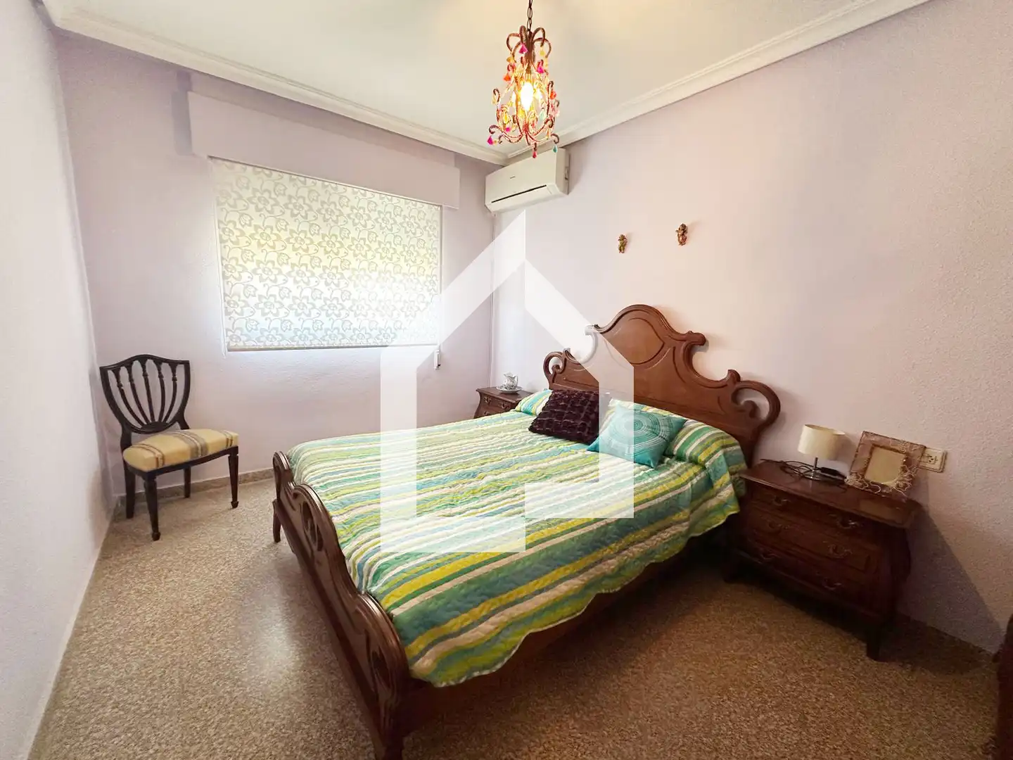 Schlafzimmer von Einfamilien-Reihenhaus zur Miete in San Vicente del Raspeig / Sant Vicent del Raspeig mit Klimaanlage, Terrasse und Möbliert