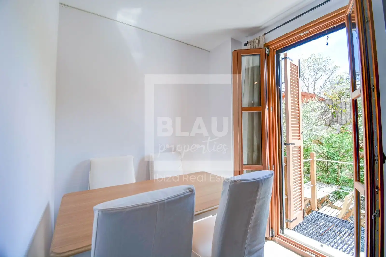 Dining room of Flat for rent in Sant Joan de Labritja  with Air Conditioner, Private garden and Furnished