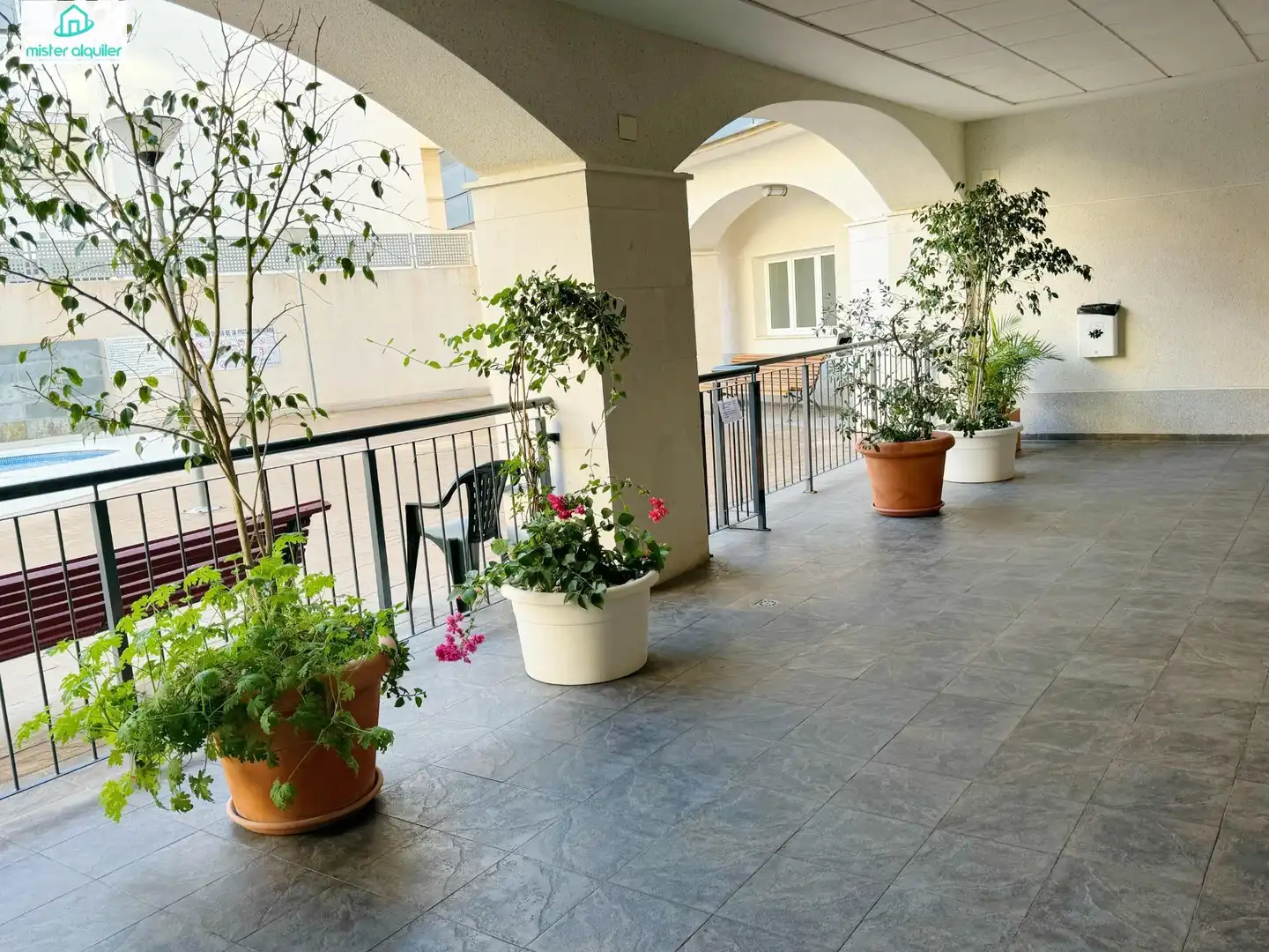 Terrace of Apartments for rent in El Campello  with Air Conditioner, Private garden and Terrace