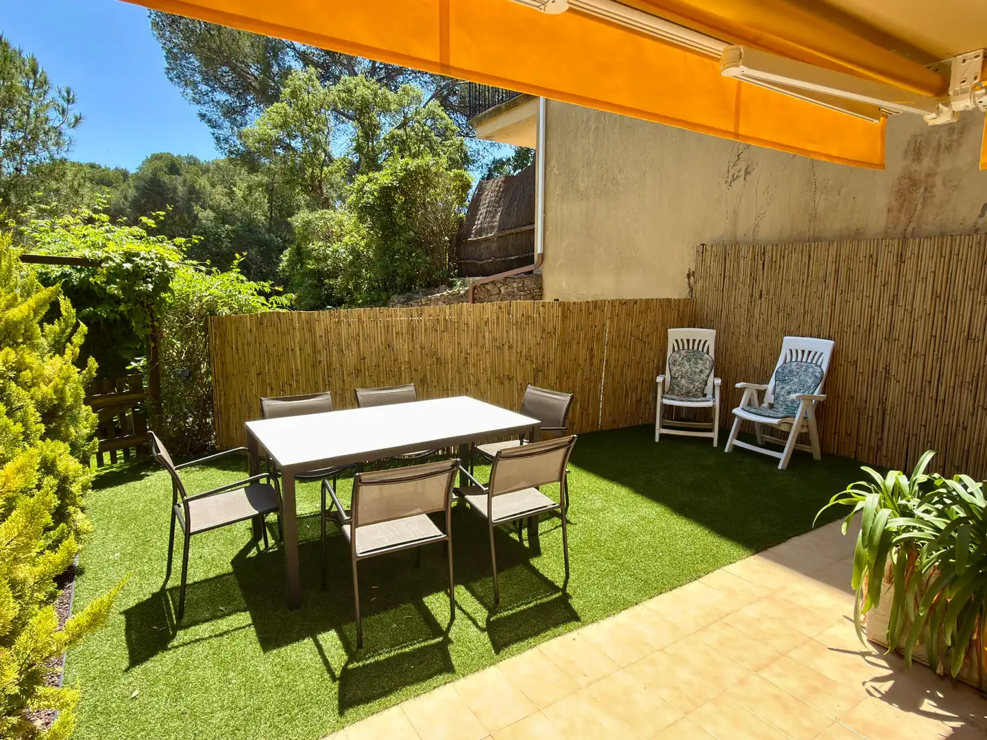 Terraza de Apartamento de alquiler en Palafrugell con Calefacción, Jardín privado y Amueblado