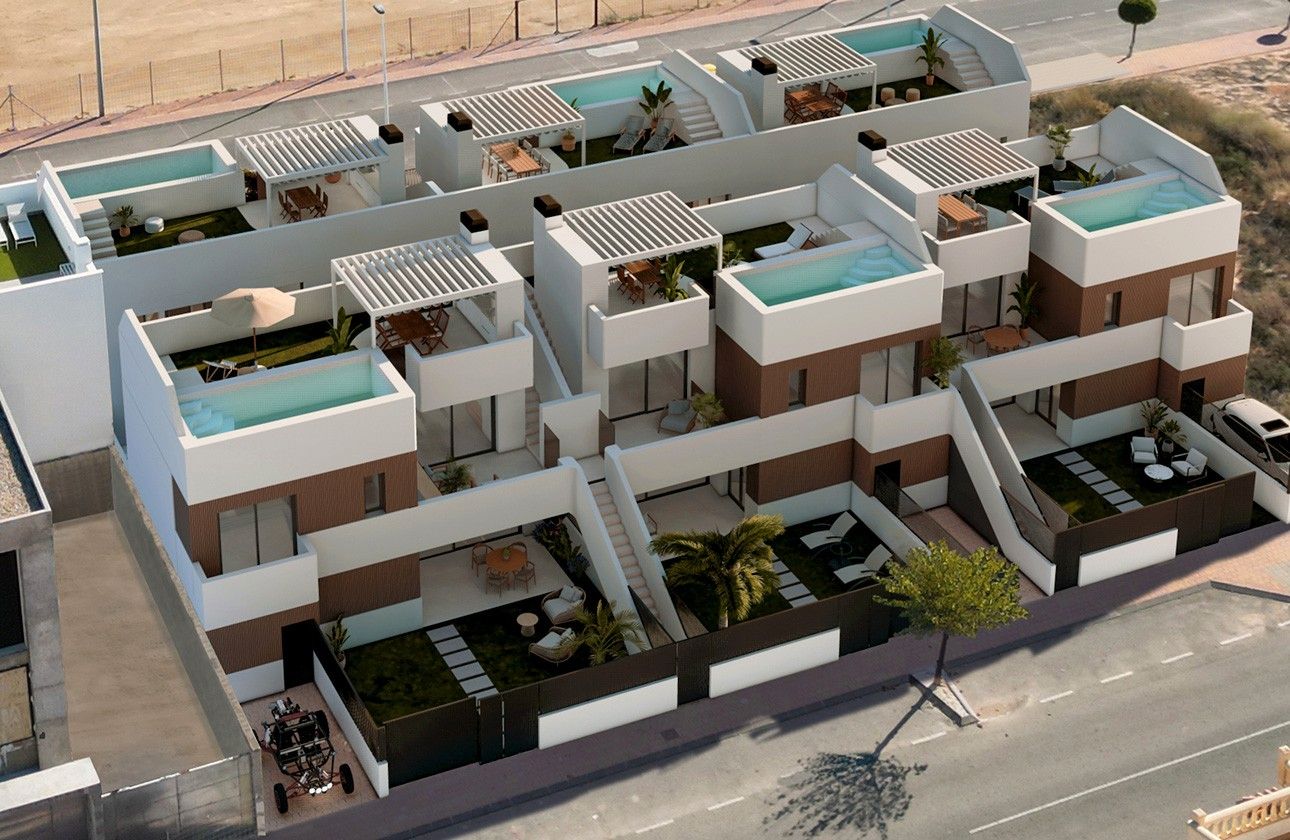 Vista exterior de Ático en venta en San Pedro del Pinatar con Aire acondicionado, Calefacción y Terraza